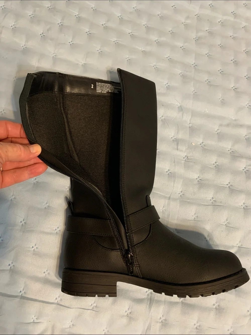 The Children's Place black Mid-Calf Girls' Boots